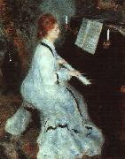 Pierre Renoir Lady at Piano Spain oil painting reproduction